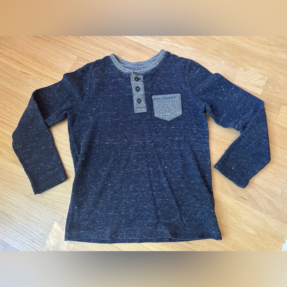 Cat & Jack Navy Striped Top